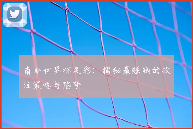 南非世界杯足彩:揭秘最赚钱的投注策略与陷阱
