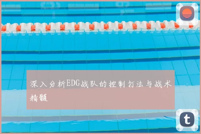 深入分析EDG战队的控制打法与战术精髓