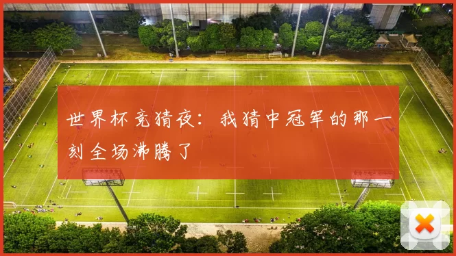 世界杯竞猜夜：我猜中冠军的那一刻全场沸腾了
