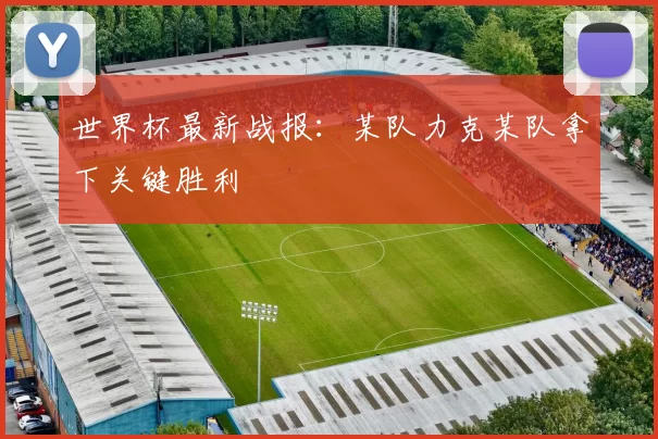 世界杯最新战报:某队力克某队拿下关键胜利
